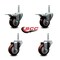 Service Caster 3 Inch Maroon Polyurethane Swivel 34 Inch Threaded Stem Caster Set 2 Total Lock Brakes SCC-TSTTL20S314-PPUB-MRN-34212-2-S-2 - alternate 3